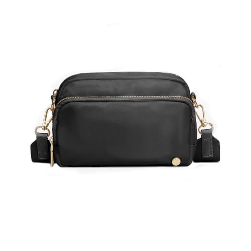 Nylon Crossbody Bag Bum Bag, Anti-theft Crossbody Purse with Adjustable Strap, Waterproof Multi-pocket Small Crossbody Bag for Men Women