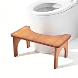 Nastopee Bambus Toilettenhocker Für Erwachsene, Ergonomischer Wc Hocker Für Kinder, Squatty Potty Mit Anti-Rutsch-Pad Für Hämorrhoiden Verstopfung Blähungen