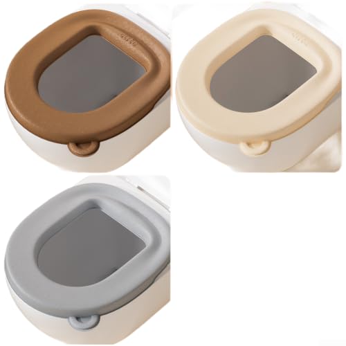 Funda de asiento de inodoro impermeable de EVA para baño estándar en pack de 3 unidades 2