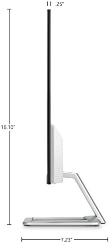 Image of HP 23.8 inch (60.45 cm) Edge to Edge LED Backlit Computer Monitor - Full HD, IPS Panel with VGA, HDMI Ports - 24EA (Silver)