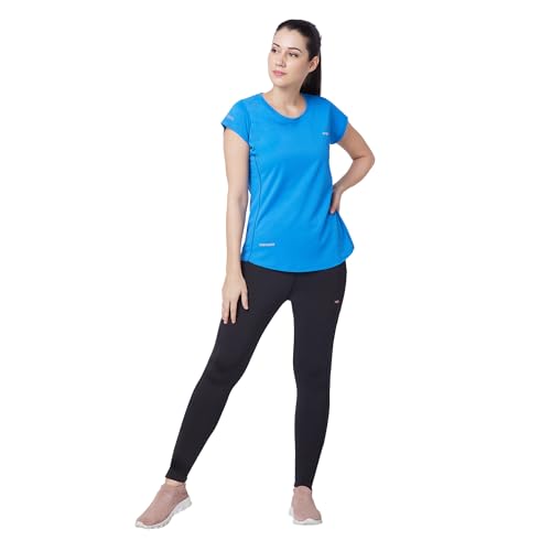 Image of berge' Ladies Polyester Dry Fit Western Shirts & Tshirts for Women, Quick Drying & Breathable Fabric, Gym Wear Tees & Workout Tops|Half Sleeve T-Shirt|Running Tshirts for Women