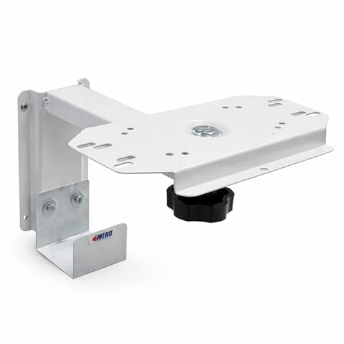 Image of Wall Mount for Patient Monitor | Heavy-Duty Powder-Coated Steel | Adjustable Left & Right Movement with Ergonomic Black Knob | Universal Mounting Tray | Cable Holder | Medical & ICU Use (FRIENDLY)