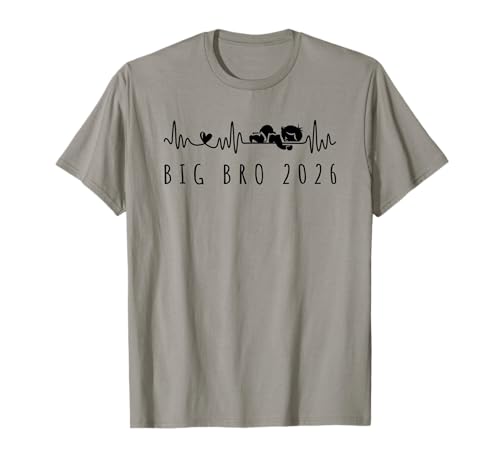 Anuncio de embarazo del futuro Big Bro 2026 Baby Heartbeat Camiseta