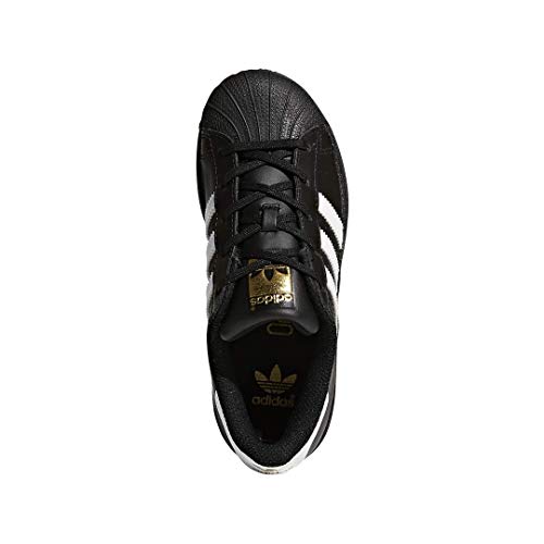 adidas Originals Kid's Unisex Superstar Black/White/Black 11.5K4