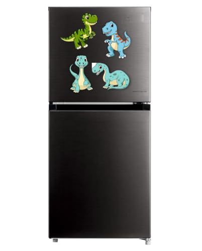 Image of Zesta Wooden Fridge Magnets Set | Refrigerator Decor Magnets for Kitchen | India Souvenir Fridge Magnet Collection | Wooden Magnet for Fridge Door Decoration (Dinosaur Fridge Magnet)