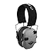 Walkers Razor Electric Slim Earmuffs - Noise Cancelling Ear Protectors with Built-in Microphone (Talk to Me Goose Grey) - Ideal for Hunting, Shooting, and Outdoor Activities (10-Pack)