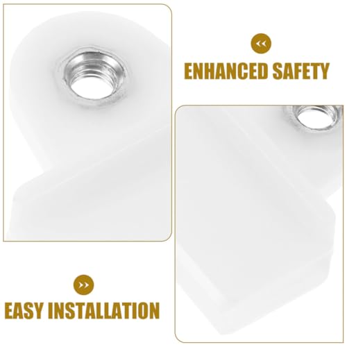 Clips para cristal de coche de plástico blanco para ventanas (Juego de 8) 3