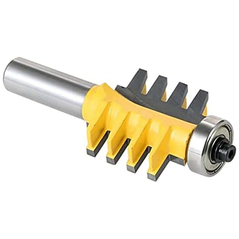 Finger Glue Joint, Finger Glue Joint Router Bit Bearing Finger Joint Woodworking Tool for Shelve Furniture 8MM, Finger Joint Router Bit Cover