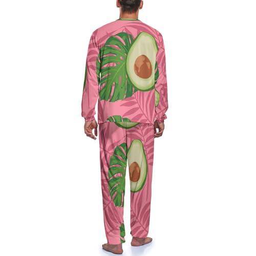 Pyjama homme original avocat vert rose une idée cadeau douce - 4