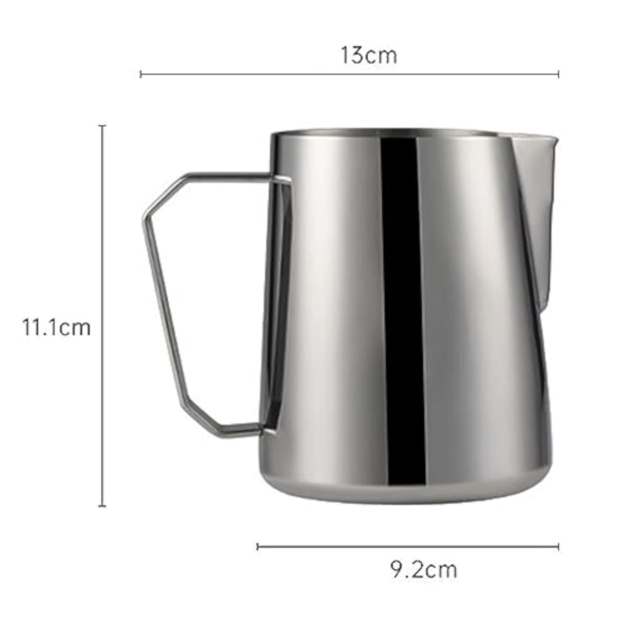 Steamed Milk Pitcher Steam Jug, 600ml for Latte Art