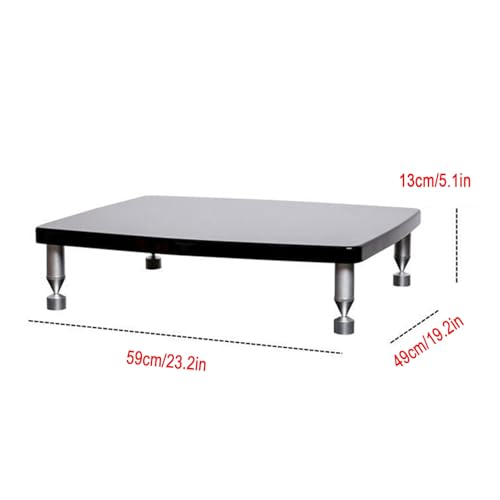 Meuble stéréo multicouche avec repose-pieds support audio salon de réunion - 8