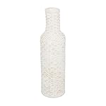 Deco 79 Bamboo Wood Decorative Vase Tall Woven Floor Centerpiece Vase, Vase for Home Decoration 9" x 9" x 30", White - Image 4
