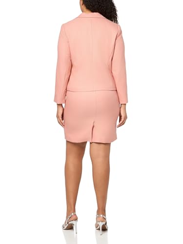 Elegant Dusty Rose Women's Petite Jacket Dress Suit by Le Suit - Perfect for Any Occasion - Image 2