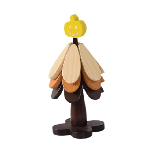 Dessous de verre isolants en bois lot de 3 protège table citrouille - 8