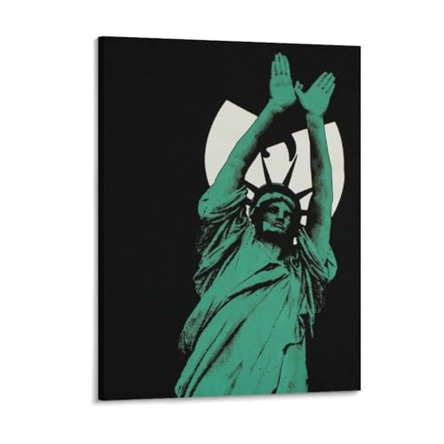 IZIWDORW Toile murale encadrée style hip-hop vintage pour une atmosphère paisible à la maison, au bureau