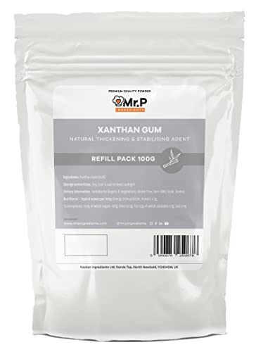 Mr.P Ingredients Goma Xantana 100g Refill Pack En Polvo Ideal Para Preparar Sopas Salsas Mayonesa Pasteles Helados Espesante Estabilizador Sin Gl Mr.P Ingredients Goma Xantana 100g Refill Pack En Polvo Ideal Para Preparar Sopas Salsas Mayonesa Pasteles Helados Espesante Estabilizador Sin Gl