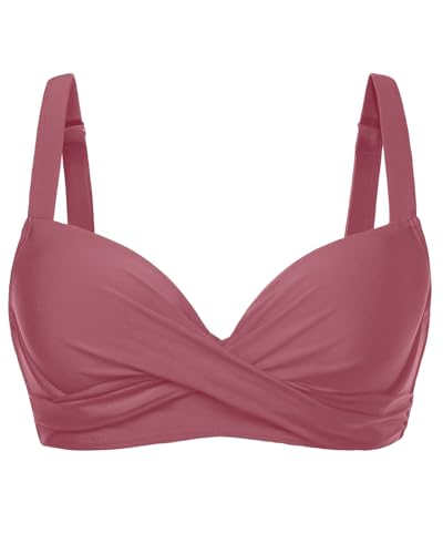Image of Aqua Eve Women Underwire Bikini Top - Push Up Swimsuit Top Bra Padded Bathing Suit 2026 Twist Front Swimwear