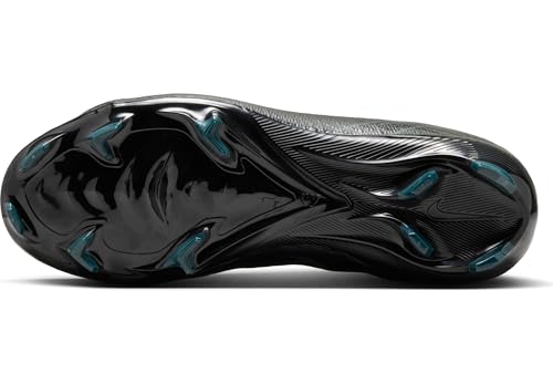 Nike Jr. Mercurial Vapor 16 Pro Little/Big Kids' FG Low-Top Soccer Cleats (HF5448-002, Black/Deep Jungle/Black) Size 2.53