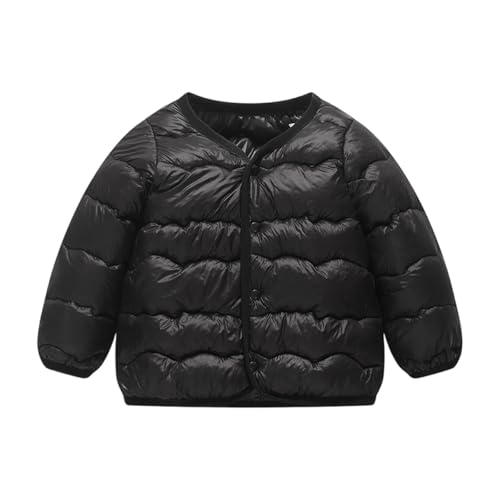 Toddler Quilted Down Jackets Lightweight Warm Winter Outwear Baby Girls Snap Buttons Puffer Coats Padded Outwear