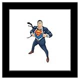 Trends International Gallery Pops DC Comics Superman - Clark Kent Costume Change Wall Art Wall Poster, 12' x 12', Black Framed Version