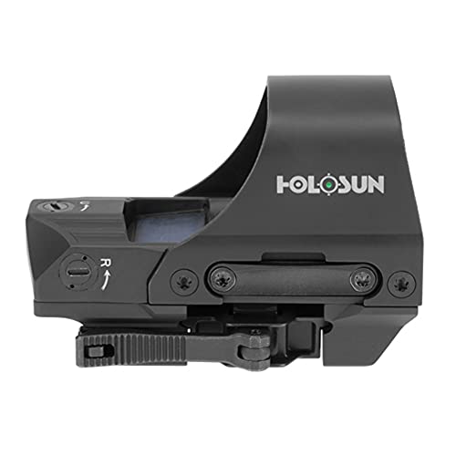 Image of HOLOSUN 510C Multi-Reticle 2 MOA Dot & 65 MOA Circle Open Reflex Sight - Solar FailSafe Shake-Awake, 12 Settings - Red /Green Reticle