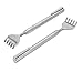 Produktbild Rückenkratzer aus Edelstahl - 2 Stück - 51cm Reichweite - Hochwertiger Kratzer mit ausziehbarem Stab - Teleskop Metallrückenkratzer für Kopf und Rücken. Ideal als Geschenk, Spaßgeschenk