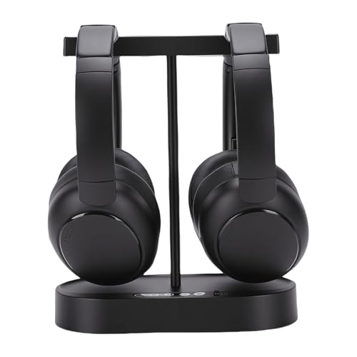 Blaihild Auriculares de TV Inalámbricos para Personas Mayores Auriculares Inalámbricos Duales con Transmisor Base de Carga Bluetooth 5.4 Voz Clara Baja Latencia Estéreo HiFi 40H Tiempo de