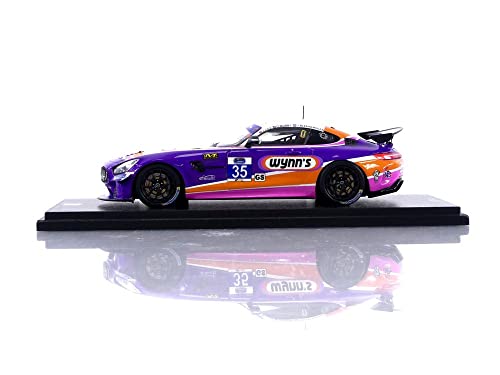 Modelo a escala Spark compatible Mercedes GT4 N.35 IMSA miniatura 2