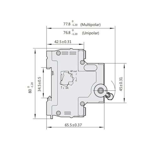 Interruptor de aire NXB-63 disyuntor magnetotérmico 4P 63A 400V 3