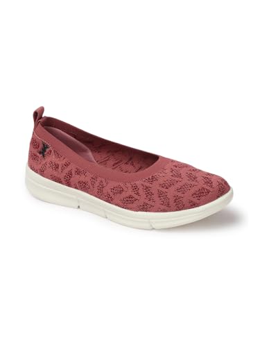 Image of Carlton London Women's Breathable Lightweight Everyday Patterned Ballet Flat