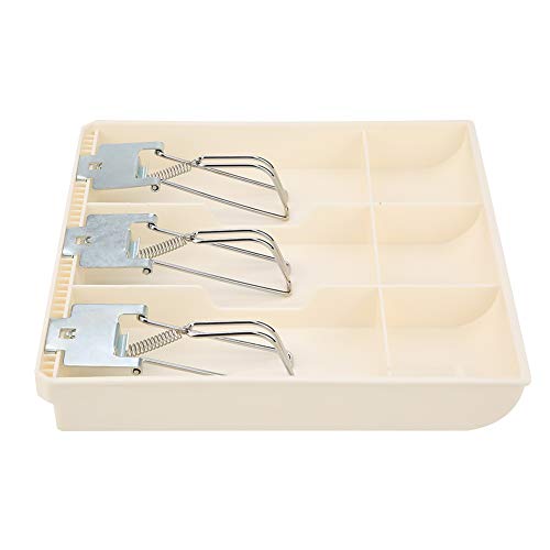 Bandeja de Inserção de Gaveta de Dinheiro ZAWELIYO, Compartimentos de 3 Notas e 3 Centavos Com Clipe