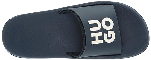 Image of HUGO Men's Stacked Logo Slide Sandal