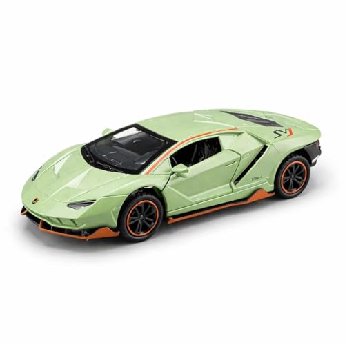 Image of WORSHIPER 1:35 Scale LP780-4 Style Alloy Diecast Car Model with Sound & Light, Pull Back Metal Toy Car with Openable Doors, Kids Birthday Gift & Car Lovers Collection[Multicolor] [Pack of 1]