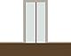 Pangolino® Staubschutztür mit Magnetverschluss 1,20 x 2,20 m [Extra stabil] Bautür mit Magnetverschluss Staubschutzwand, Staubtür, Folientür (100 µ) (1)