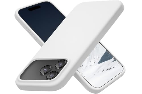 Image of Back Cover Compatible with iPhone 17 Pro Max Case Liquid Silicone Full Protection Shock Proof Back Cover for iPhone 17 Pro Max (White)