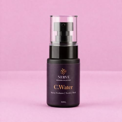 Image of Keydroid Nerve Mindful Fragrances 30ml | C. Water Fragrance | Car Mist Aroma Spray | Car Perfume with Hanging Air Freshener | Aromachology based | Long-Lasting, Anti-Odour | Natural Scent (C.Water)