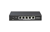 Hitron 5-Port 2.5G Multi-Gig Ethernet Switch (APEX2005), Unmanaged, Fanless Metal Housing, Silent Operation, Ideal for WiFi 6, Gaming, Streaming & Home Office Networks