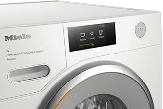 Miele 11072670 WWV980 WPS Passion 9 KG W1 Front-Loading Washing Machine with ProfiEco Motor, CapDosing, M Touch, TwinDos, QuickPowerWash, SingleWash and Miele@home System, Lotus White