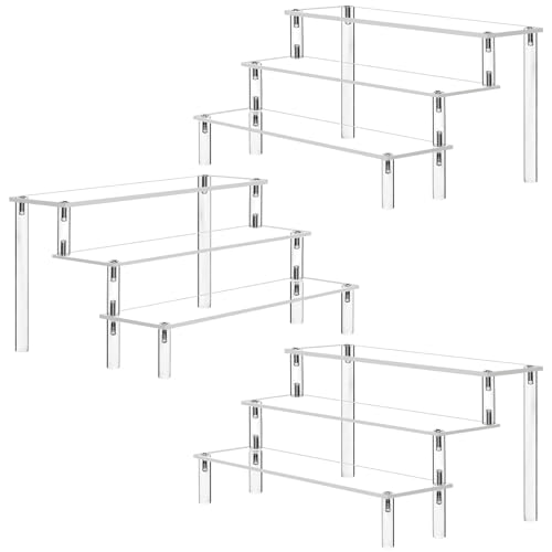 Acryl Riser Display Regal Ständer für Amiibo Funko Pops Figuren, Tischplatte klar Acryl Organizer...