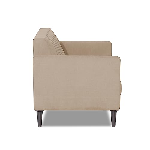 Image of Adorn India Daniel 3 Seater Sofa (Beige) (3 Year Warranty)