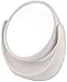 Produktbild Dpliu Hochwertiger Schminkspiegel Round Make-up-Spiegel, Weiß Kreativität Schönheit Spiegel 360 ° Spin Badezimmerspiegel Mode Beidseitige in voller Länge Spiegel (Size : 19 * 18CM)