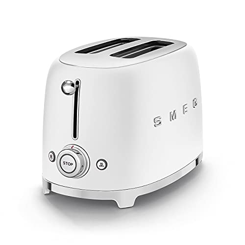 Smeg TSF01WHMEU Toaster Weiß matt