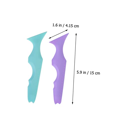 Ipetboom 2pcs Plantillas para Delineador y Aplicador de Labial miniatura 2