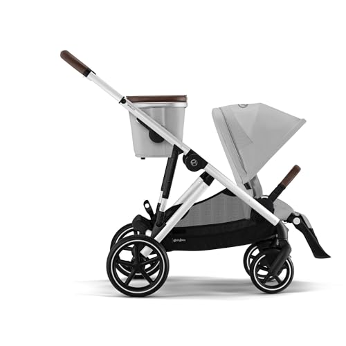 CYBEX Gazelle S Carriola doble, con más de 20 configuraciones. Color Lava Grey (Silver Frame)