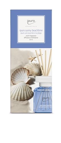 ipuro - Essentials Raumduft Sunny BEACHTIME 50ml | Raumerfrischer mit Grapefruit, Zitrone & weißem Moschus Duft Aroma | Diffuser mit Stäbchen | Lufterfrischer für die Wohnung 5