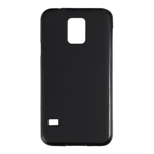 Shantime Soft Case Compatible with Samsung Galaxy S5 i9600, Slim Shockproof Bumper Protective Back Cover, Anti-Scratch Flexible Shell, Grip-Friendly(Black)