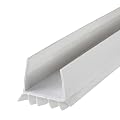 M-D Building Products 43336 Vinyl CINCH® U-Shape Slide-On Under Door Seal, Easy-to-Install, Energy-Saving, Weatherproof Seal for Doors, Effective Draft Blocker, Ideal for Home (36 Inch, White)