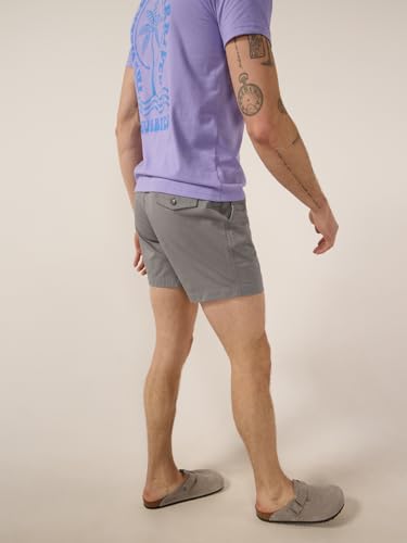 Image of Chubbies Chino Shorts Men 5.5 Inch - Mens Shorts Casual with Elastic Waistband, Side and Back Pockets, Stretch Cotton Blend