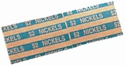 Blue Flat Nickel Coin Wrappers Heavy Duty ABA Standards 40 Pack - coolthings.us