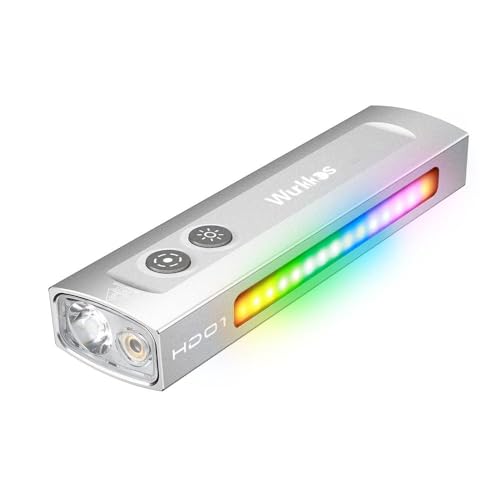 Image of Wurkkos HD01 Magnetic Flashlight with White, RGB & Green Lights | 1200 Lumens,Rechargeable, Pocket,EDC Flashlight,Flat, Outdoors, Triple Light Sources, Work, Emergency